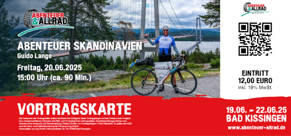 Vortragskarte - Abenteuer Skandinavien 15 Uhr