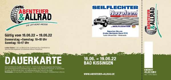 4-day ticket ABENTEUER & ALLRAD 2022